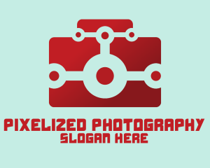 Red Digital Camera logo design