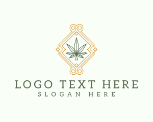 Marijuana Weed Leaf logo