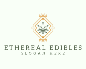 Marijuana Weed Leaf logo design