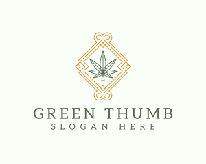 Marijuana Weed Leaf logo design