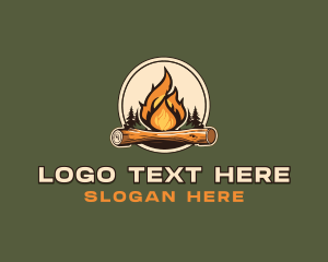 Outdoor Camping Bonfire  logo