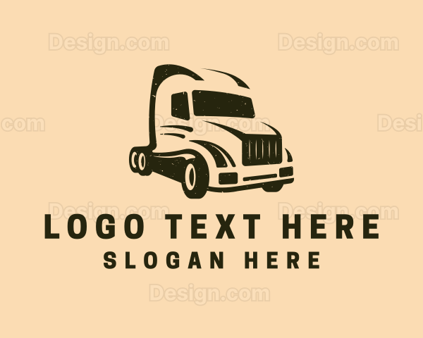 Freight Delivery Vehicle Logo