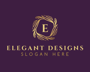 Foliage Wreath Nature logo design