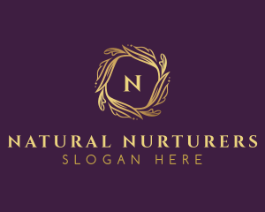 Foliage Wreath Nature logo design