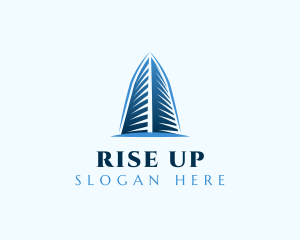 High Rise Building Realty logo design