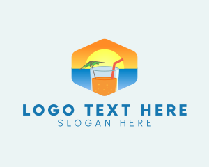 Summer Sunset Drink logo