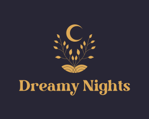 Night Moon Plant logo design