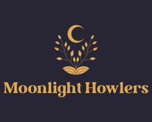 Night Moon Plant logo design