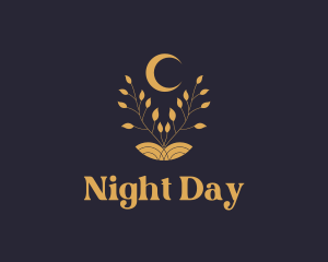 Night Moon Plant logo design