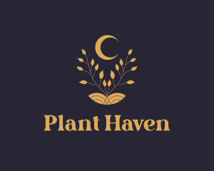 Night Moon Plant logo design