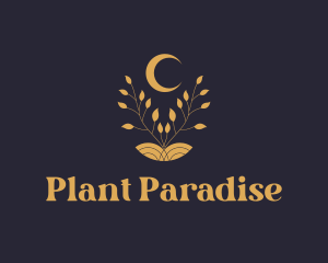 Night Moon Plant logo design