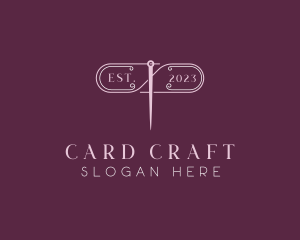 Craft Needle Sewing logo design