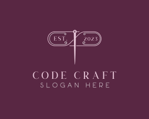 Craft Needle Sewing logo design