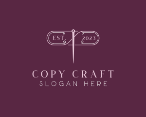 Craft Needle Sewing logo design