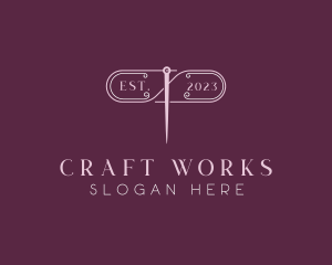 Craft Needle Sewing logo design