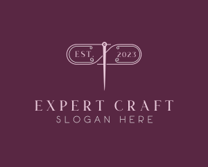 Craft Needle Sewing logo design