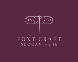 Craft Needle Sewing logo design