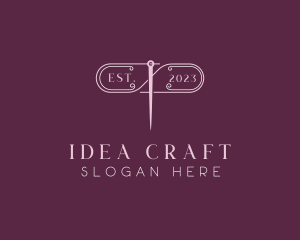 Craft Needle Sewing logo design