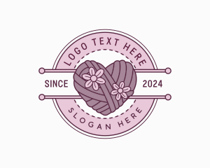 Floral Heart Yarn logo