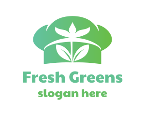 Green Flower Chef  logo design