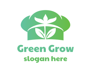 Green Flower Chef  logo design