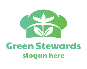 Green Flower Chef  logo design