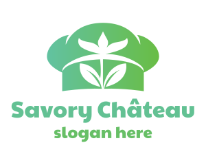 Green Flower Chef  logo design