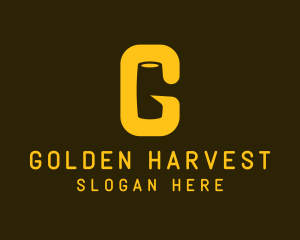 Gold Mallet Letter G logo design