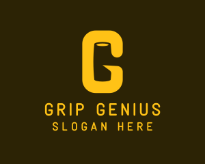 Gold Mallet Letter G logo design