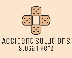 Adhesive Bandage Cross  logo