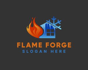 Ice Fire House logo design