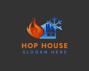 Ice Fire House logo design