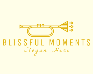 Elegant Retro Trumpet logo