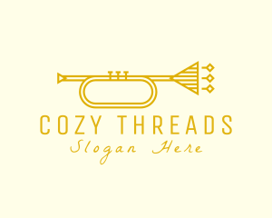 Elegant Retro Trumpet logo design