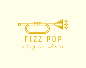 Elegant Retro Trumpet logo design