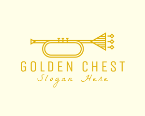 Elegant Retro Trumpet logo design