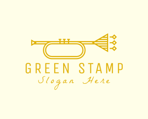 Elegant Retro Trumpet logo design