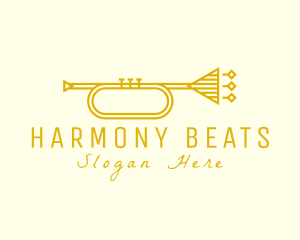 Elegant Retro Trumpet logo