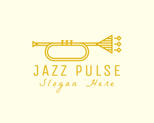 Elegant Retro Trumpet logo