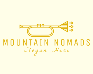 Elegant Retro Trumpet logo design