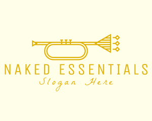 Elegant Retro Trumpet logo design