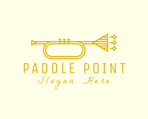 Elegant Retro Trumpet logo design