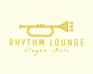 Elegant Retro Trumpet logo