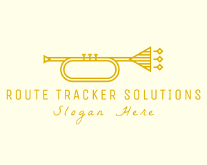 Elegant Retro Trumpet logo design