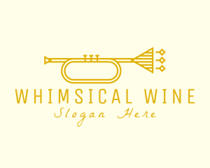 Elegant Retro Trumpet logo design