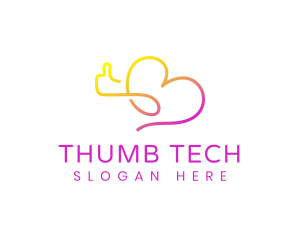 Love Thumbs Up logo design