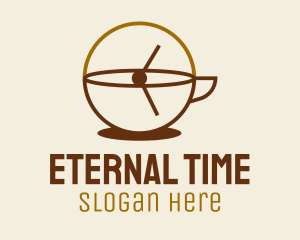 Coffee Time Clock  logo design