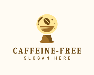 Crystal Ball Coffee Bean logo design