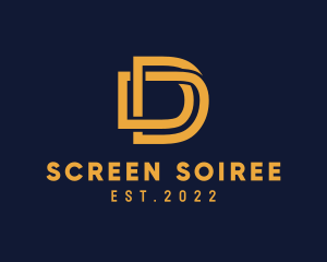 Golden Luxury Letter D logo design