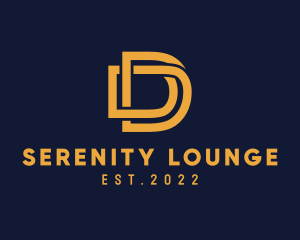 Golden Luxury Letter D logo design